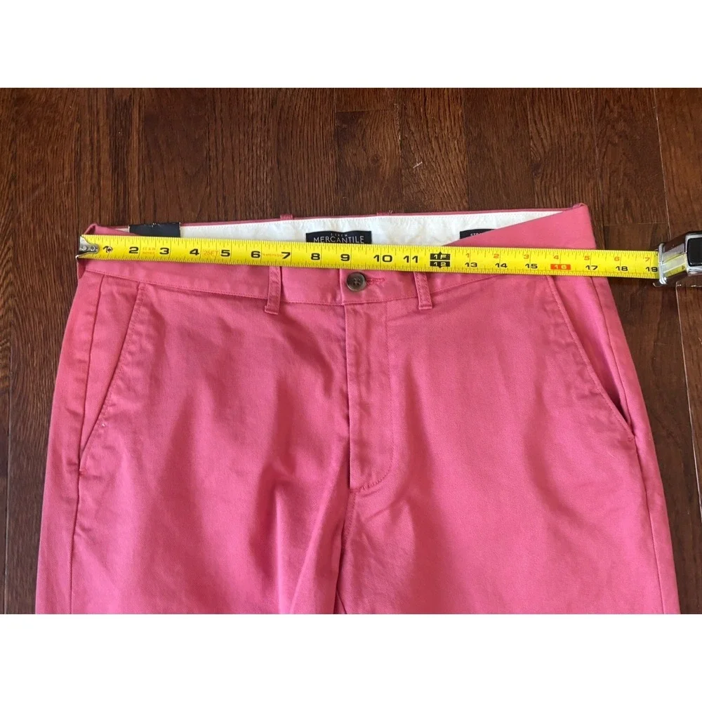 New J. Crew Pants‎ Men's 33x32 Flex Chino Straight Fit Stretch Salmon